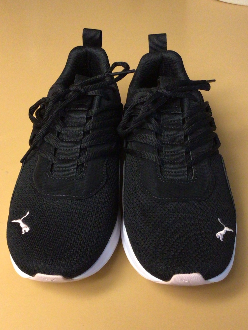Puma Women's Black and White Athletic Sneakers